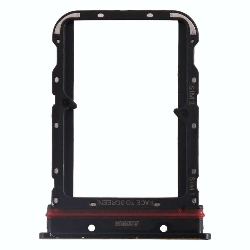 SIM Card Tray + SIM Card Tray for Xiaomi Mi CC9 Pro/Mi Note 10/Mi Note 10 Pro/Mi Note 10 Lite(Black)