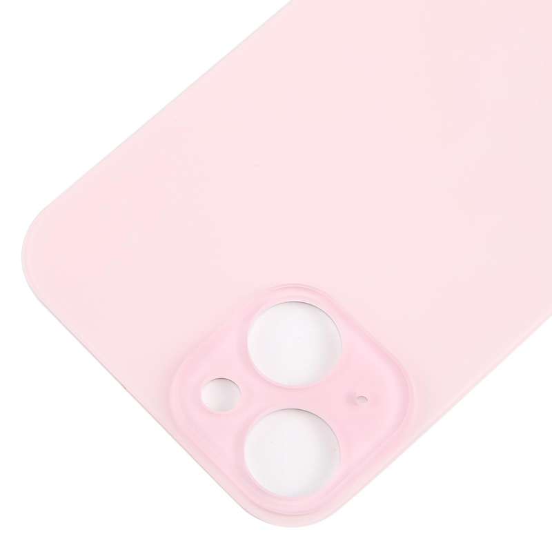 For iPhone 15 Glass Battery Back Cover(Pink)