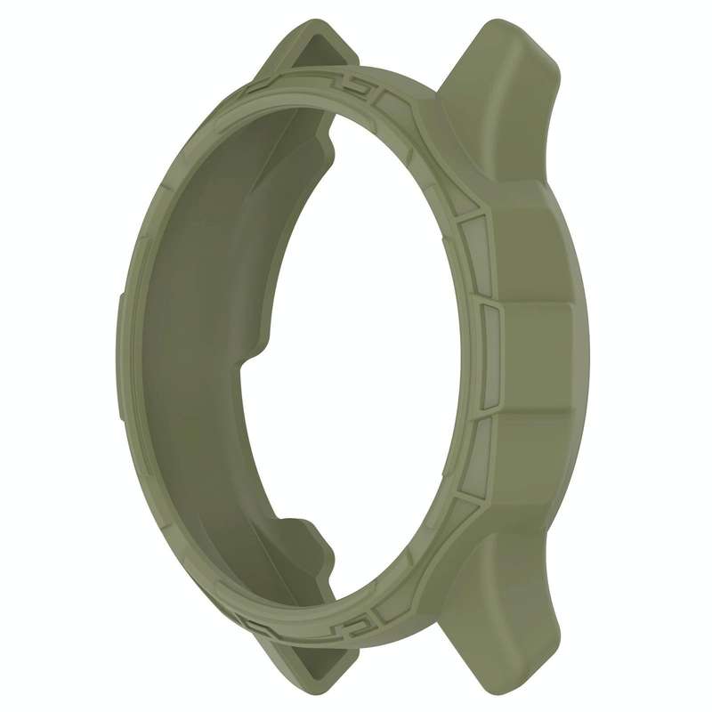 For Garmin Vivomove Trend Armor Hollow Watch Protective Case(Jungle Green)