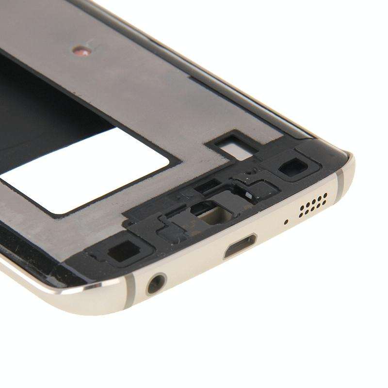 For Galaxy S6 Edge / G925 Full Housing Cover (Front Housing LCD Frame Bezel Plate + Back Plate Ho...