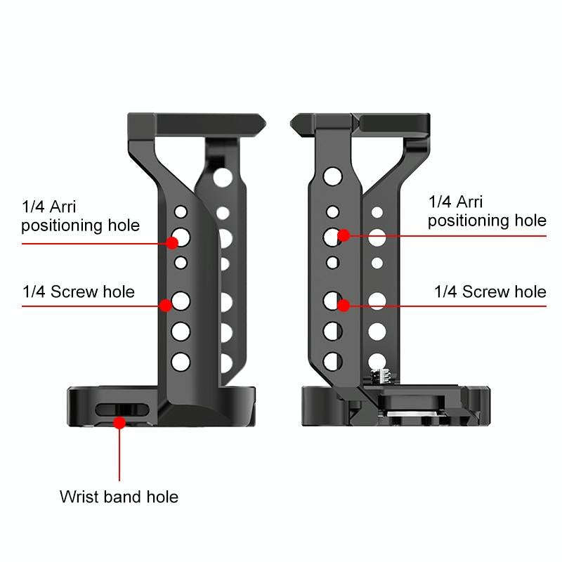 For Sony ZV-E1 PULUZ Aluminum Alloy Camera Cage Stabilizer (Black)