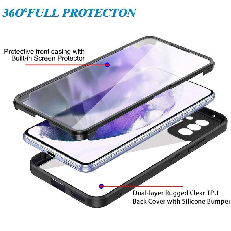 For Samsung Galaxy S22 5G Acrylic + TPU 360 Degrees Full Coverage Shockproof Phone Case(Green)