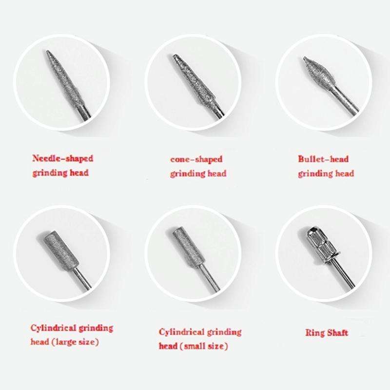 1 Set Power Professional Electric Manicure Machine Pen Pedicure Nail File Nail Tools 6 bits Drill...