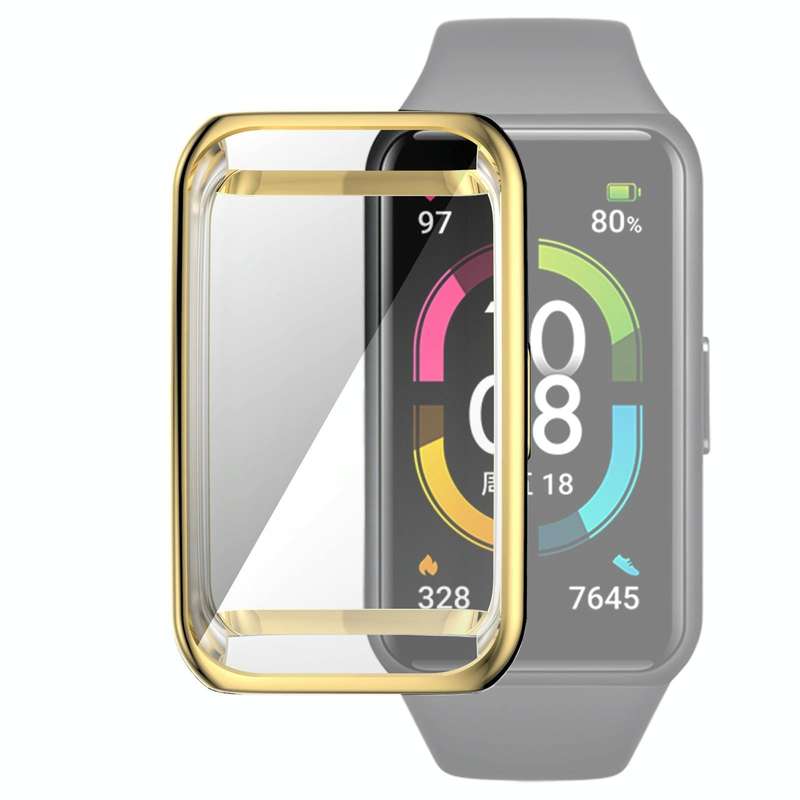 For Huawei Band 6 / 6 Pro / Honor Band 6 Full Coverage TPU Electroplating Protective Case Cover(G...