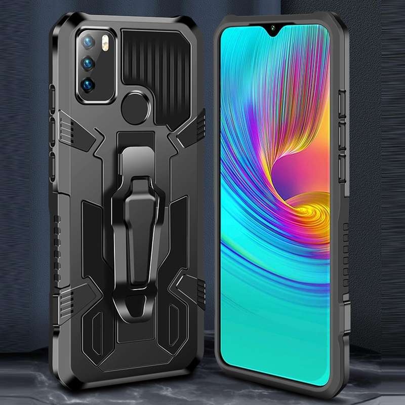 For OPPO Reno5 5G Machine Armor Warrior Shockproof PC + TPU Protective Case(Army Green)