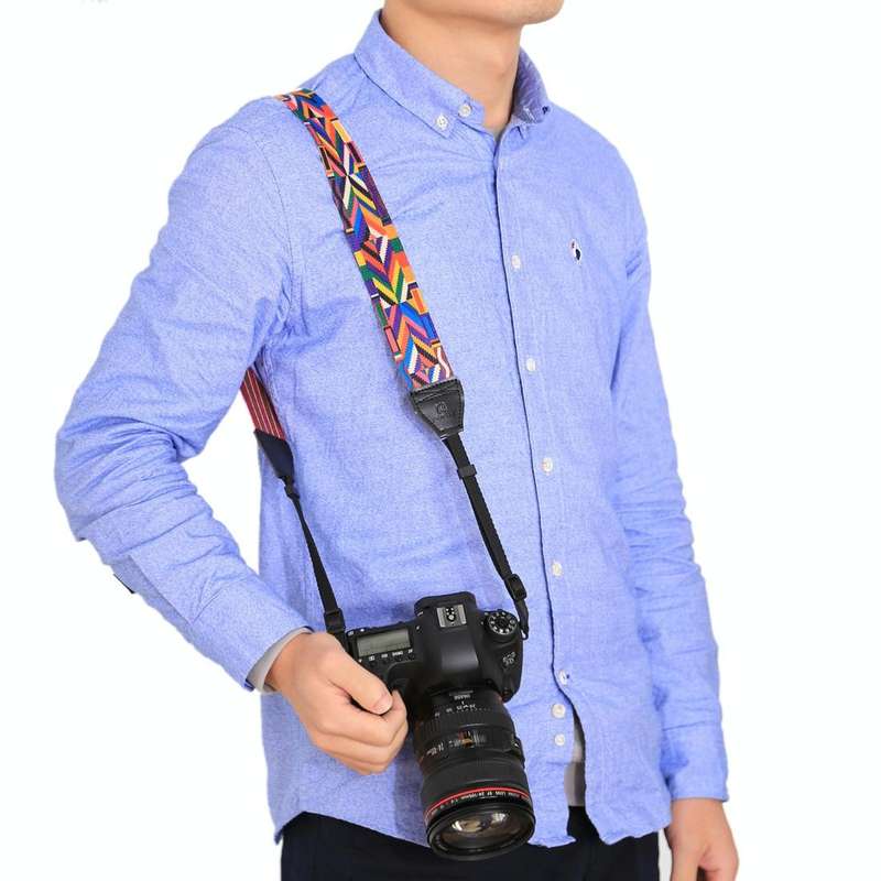 PULUZ Retro Ethnic Style Multi-color Series Shoulder Neck Strap Camera Strap for SLR / DSLR Cameras