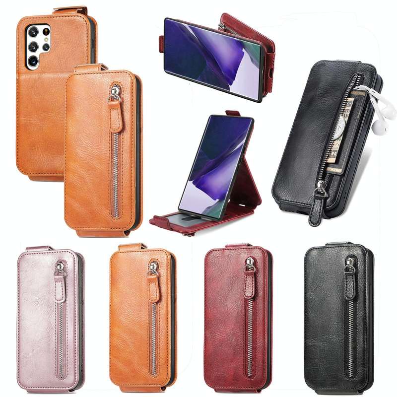 For Samsung Galaxy A32 4G Zipper Wallet Vertical Flip Leather Phone Case(Black)