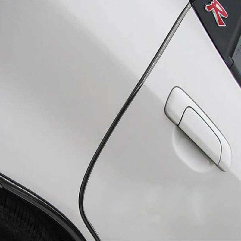 5m Car Decorative Strip PVC Chrome Decoration Strip Door Seal Window Seal(Black)
