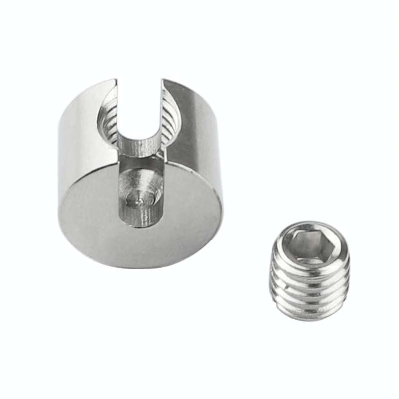 2 PCS M4x2 316 Stainless Steel Garden Wire Rope Fixed Clip