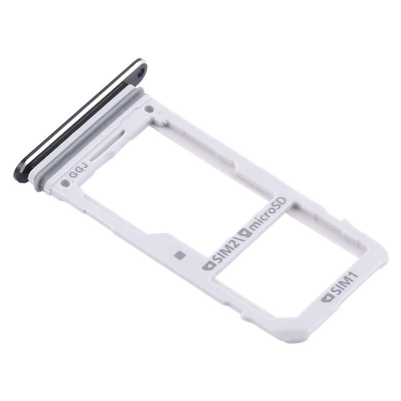 For Galaxy Note 8 2 SIM Card Tray / Micro SD Card Tray (Black)
