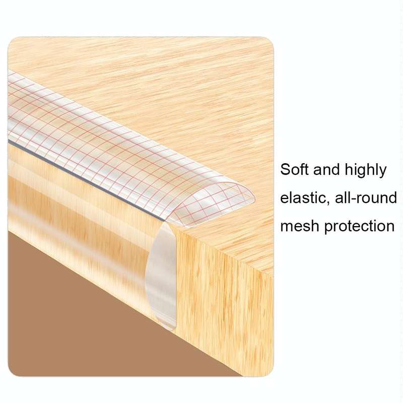 PVC Household Transparent Anti-collision Strip Furniture Soft Edge Protector, Specification: 1 cm...