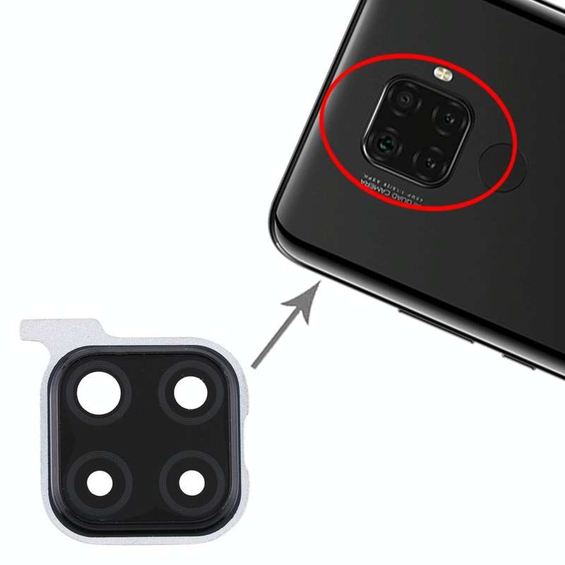 For Huawei Nova 5i Pro  10pcs Camera Lens Cover (Black)