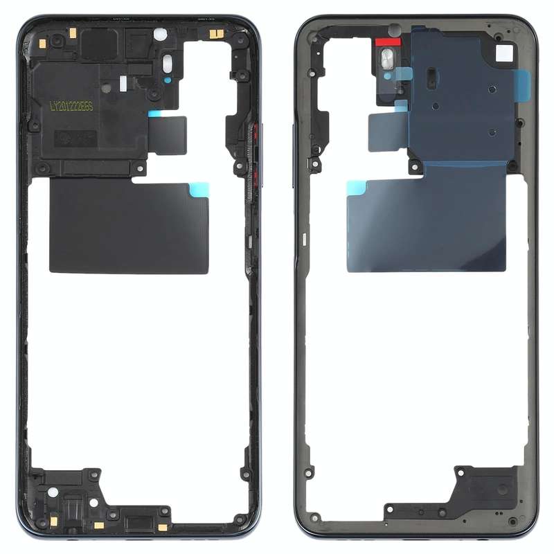Middle Frame Bezel Plate for Xiaomi Redmi Note 10 M2101K7AI M2101K7AG(Black)