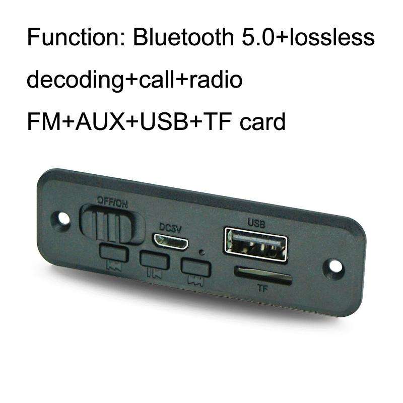 JQ-D102BT With Amplifier Recording Calls MP3 Bluetooth Decoder Board Module(Black)