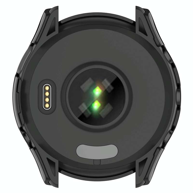 For Garmin Forerunner 165 / 165 Music PC + Tempered Film Integrated Watch Protective Case(Black)