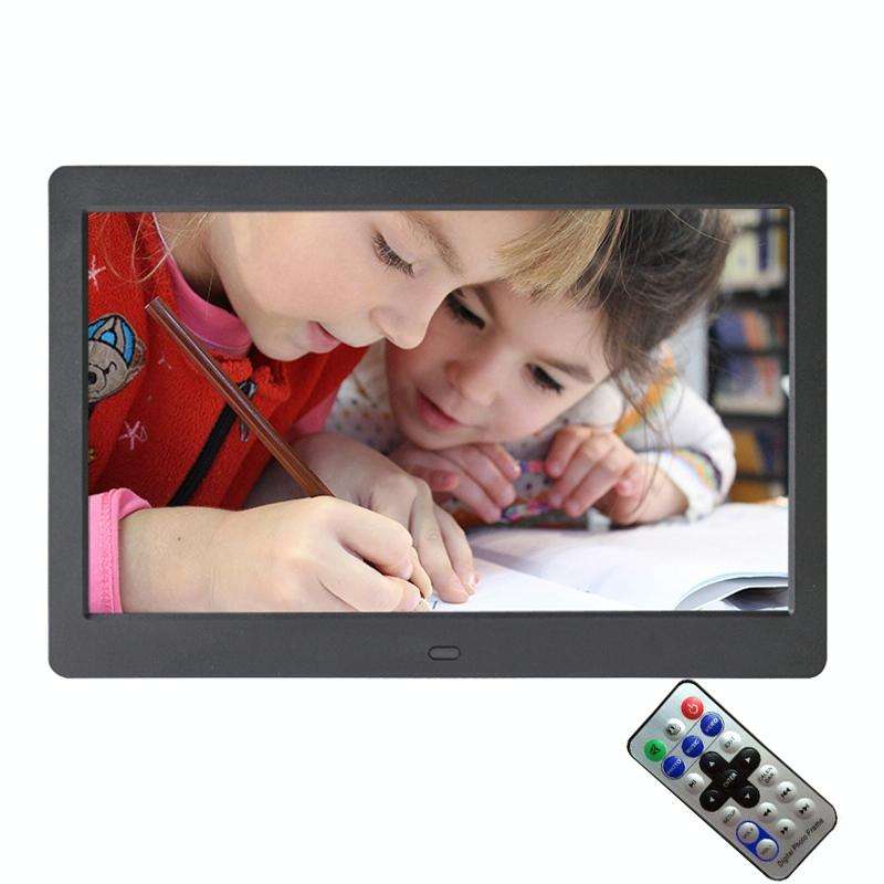 DPF-106 10.1 inch Digital Photo Frame LED Video Advertising Machine, Plug:EU Plug(Black)