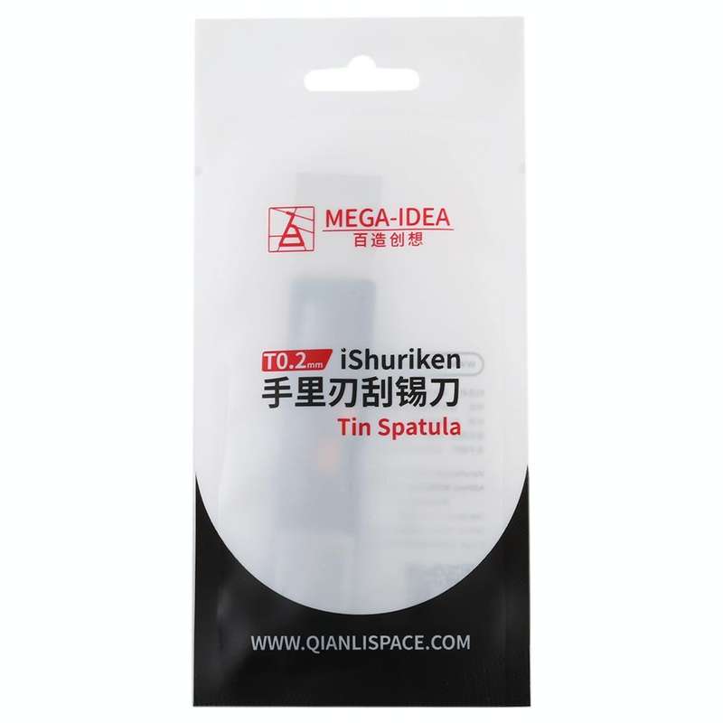 Qianli iShuriken T0.2mm Solder Paster Scraping Tin Knife Wear-resistant Flat Mouth