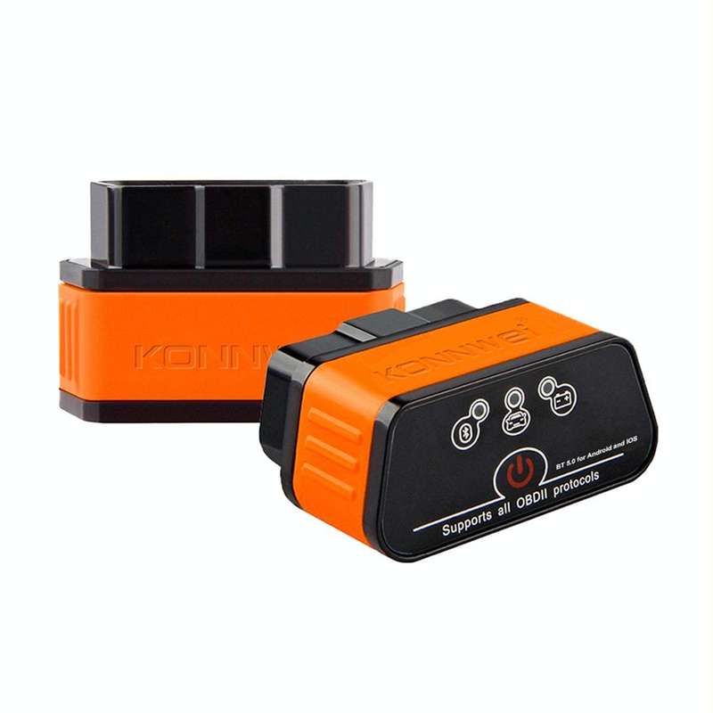 KONNWEI KW903 Bluetooth 5.0 OBD2 Car Fault Diagnostic Scan Tools Support IOS / Android(Black Orange)