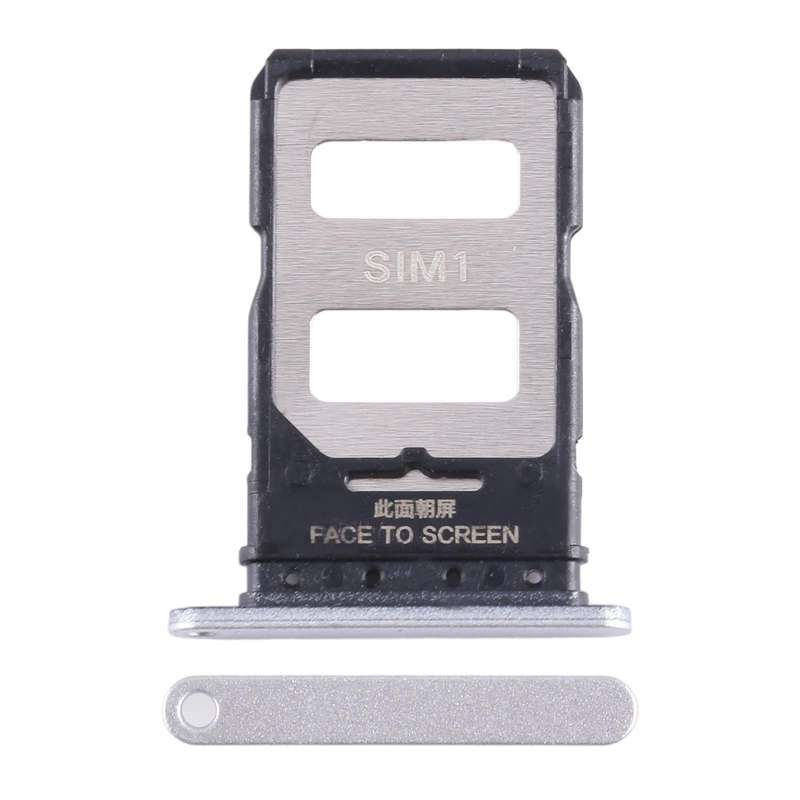 For Xiaomi Note 13 Pro+ SIM Card Tray + SIM Card Tray (Silver)