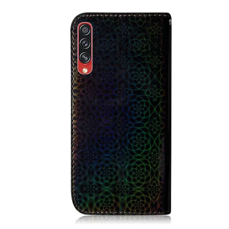 For Galaxy A70s Solid Hyun Color Magnetic Attraction Horizontal Flip Leather Case with Lanyard, S...
