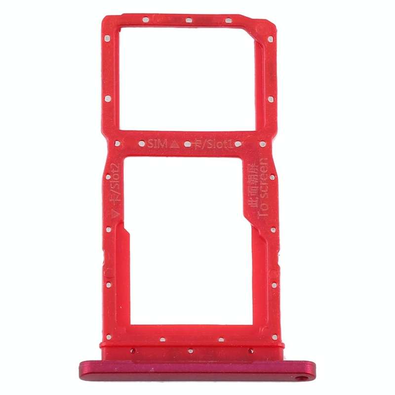 SIM Card Tray + SIM Card Tray / Micro SD Card Tray for Huawei Y9s(Red)