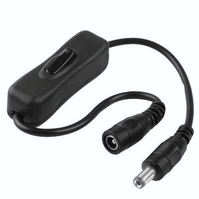 5.5 x 2.1mm DC Power Plug Male to Female Extension Connector Cable with ON / OFF Switch, Length: ...