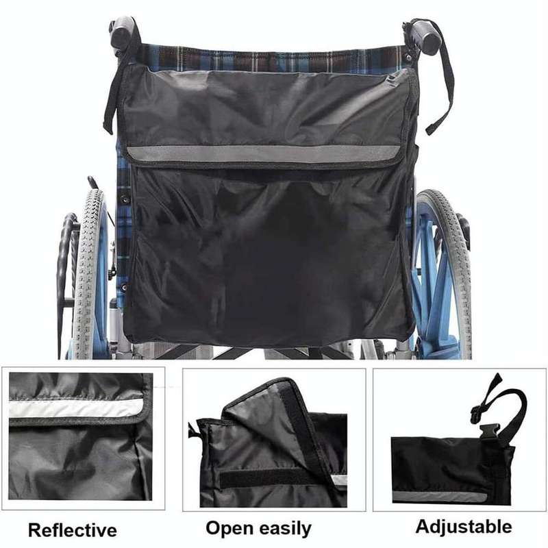 LYHSND-1 Outdoor Portable Wheelchair Hanging Storage Bags(Black)