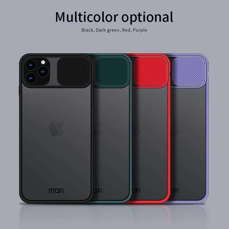 For iPhone 11 Pro Max MOFI Xing Dun Series Translucent Frosted PC + TPU Privacy Anti-glare Shockp...