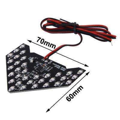 Universal Amber Sequential Yellow 33 LED 3528 SMD Arrows Light for Car Side Mirror Turn Signal (P...