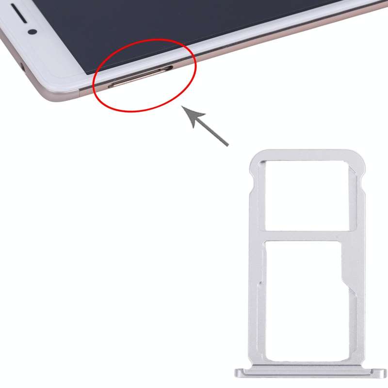 SIM Card Tray + SIM Card Tray / Micro SD Card Tray for Honor Mate 9 Lite (Grey)