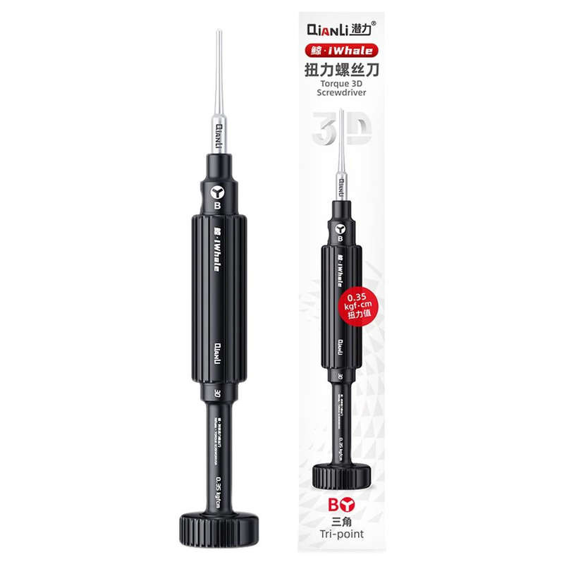 QianLi iWhale Special S2 Steel Magnetic Torque 3D Screwdriver, Model:B Tri-point 0.35