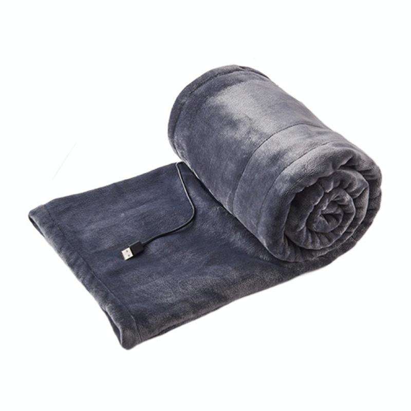Low Voltage 5V USB Home Portable Small Electric Blanket, Width: 100x80cm(Grey)