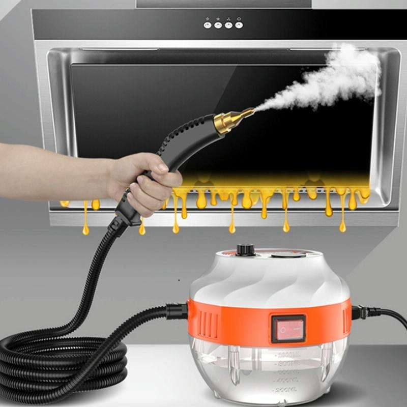 Steam Cleaner High Temperature Sterilization Cleaning Machine with 1L Water Tank 220V EU Plug(Ora...