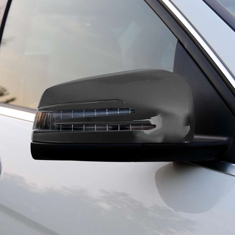 Car Reversing Rearview Mirror Housing for Mercedes-Benz W204 / W212, Style:Right Side(Bright Black)