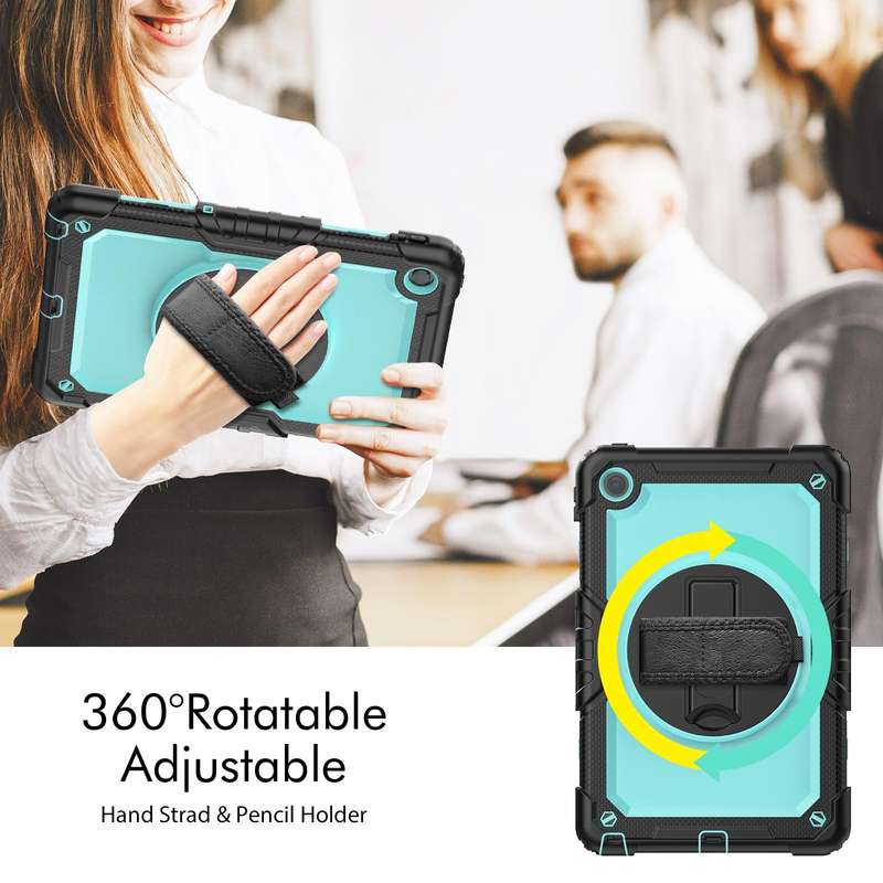 For Lenovo Tab M10 Plus 10.6 3rd Gen 2022 Silicone + PC Tablet Case(Light Blue + Black)