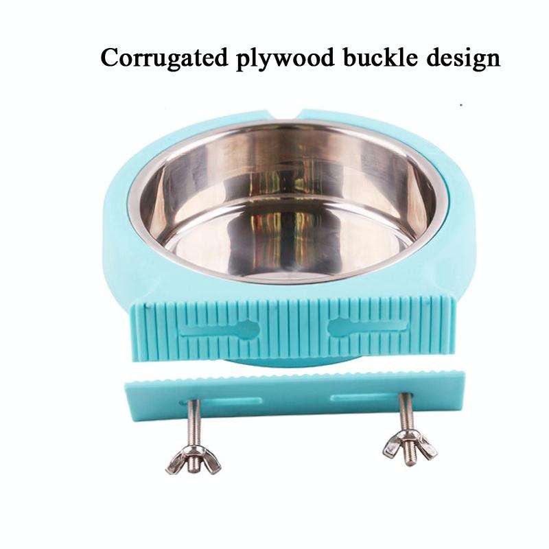 Stainless Steel Pet Bowl Hanging Bowl Anti-Overturning Dog Cat Bowl Feeder, Specification: Small ...