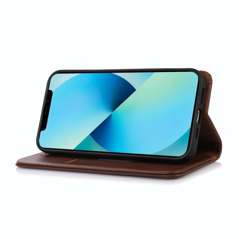 OPPO Reno10 5G / 10 Pro 5G Global KHAZNEH Nappa Top Layer Cowhide Leather Phone Case(Brown)