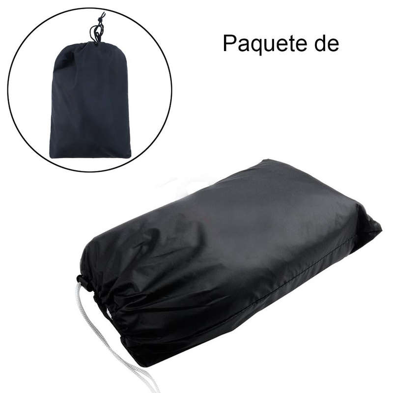 210D Oxford Cloth Motorcycle Electric Car Rainproof Dust-proof Cover, Size: XXL (Black Silver)