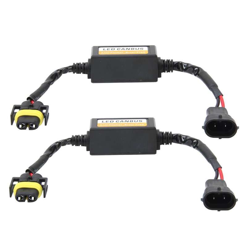 2 PCS H11/H8/H9/H16/5202 Car Auto LED Headlight Canbus Warning Error-free Decoder Adapter for DC ...
