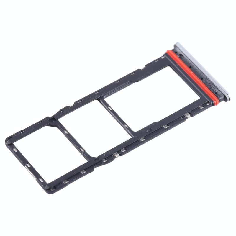 For Infinix Hot 12 Play NFC X6816C SIM Card Tray + SIM Card Tray + Micro SD Card Tray (White)