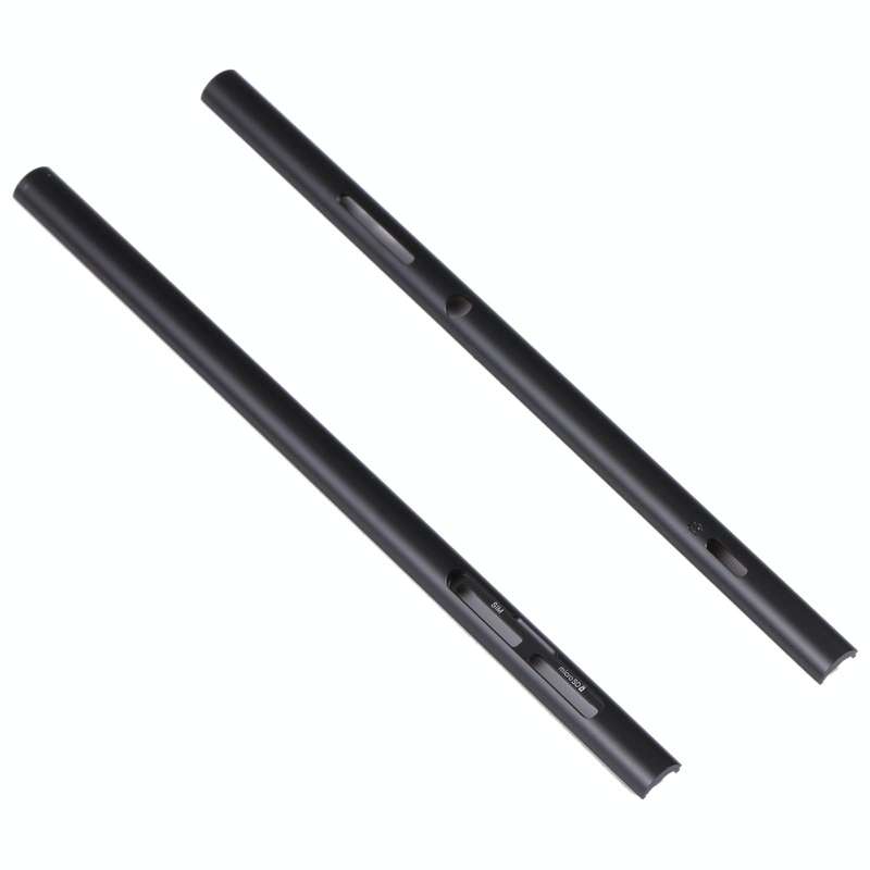 1 Pair Side Part Sidebar For Sony Xperia XA2 Plus (Black)