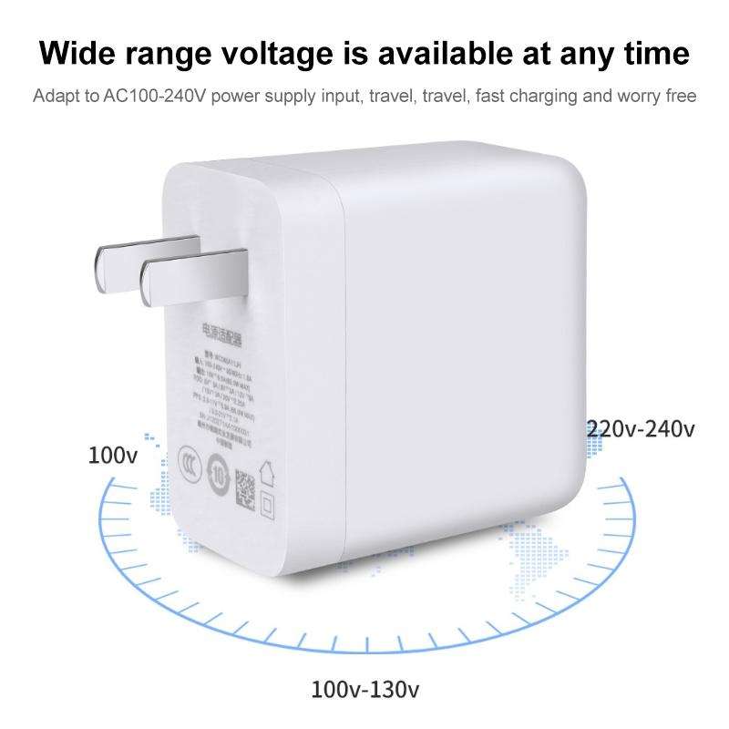 65W Warp Flash Charging Mobile Phone Adapter, Style:65W Charger+1.5m Fast Charging Cable