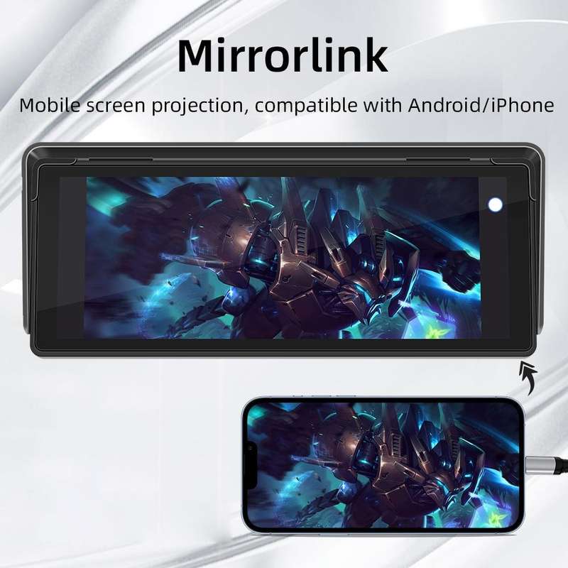 B5313 10.26 inch Portable Car MP5 Player Support CarPlay / Android Auto(Black)
