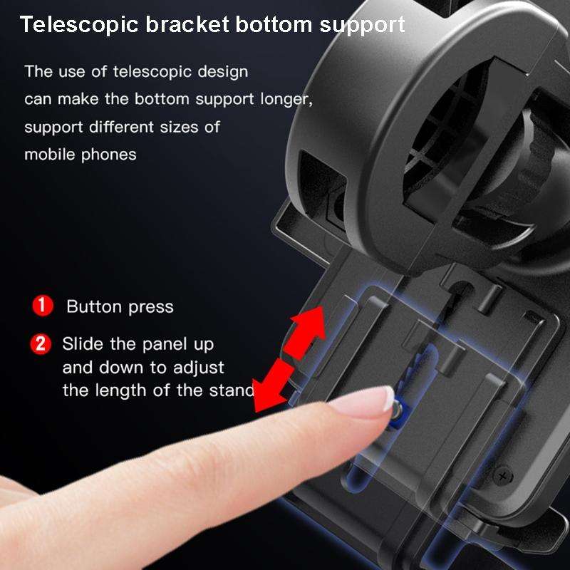Yesido C94 Bicycle / Motorcycle Elastic Clip Phone Navigation Bracket(Black)
