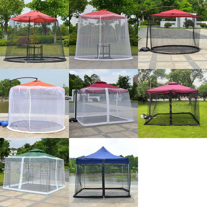 HY-0205 300 x 230 cm Outdoor Parasol Anti-mosquito Net Cover, Dimensions: Straight Rod Umbrellas(...