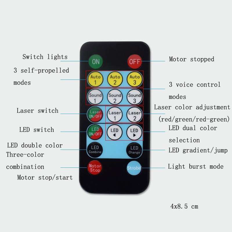 13W Colorful Flying Lights Projection Light LED Room Decoration Laser Light KTV Bar Sound Control...