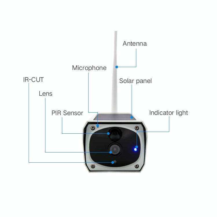 YS-Y4 1080P HD Solar Wifi Battery Camera, Support Motion Detection & Infrared Night Vision & SD C...