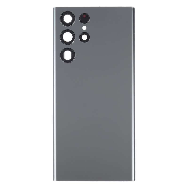 For Samsung Galaxy S22 Ultra 5G SM-S908B Battery Back Cover with Camera Lens Cover (Grey)