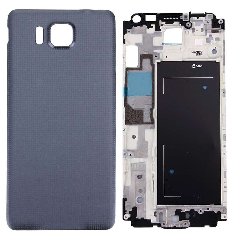 For Galaxy Alpha / G850 Full Housing Cover (Front Housing LCD Frame Bezel Plate + Battery Back Co...