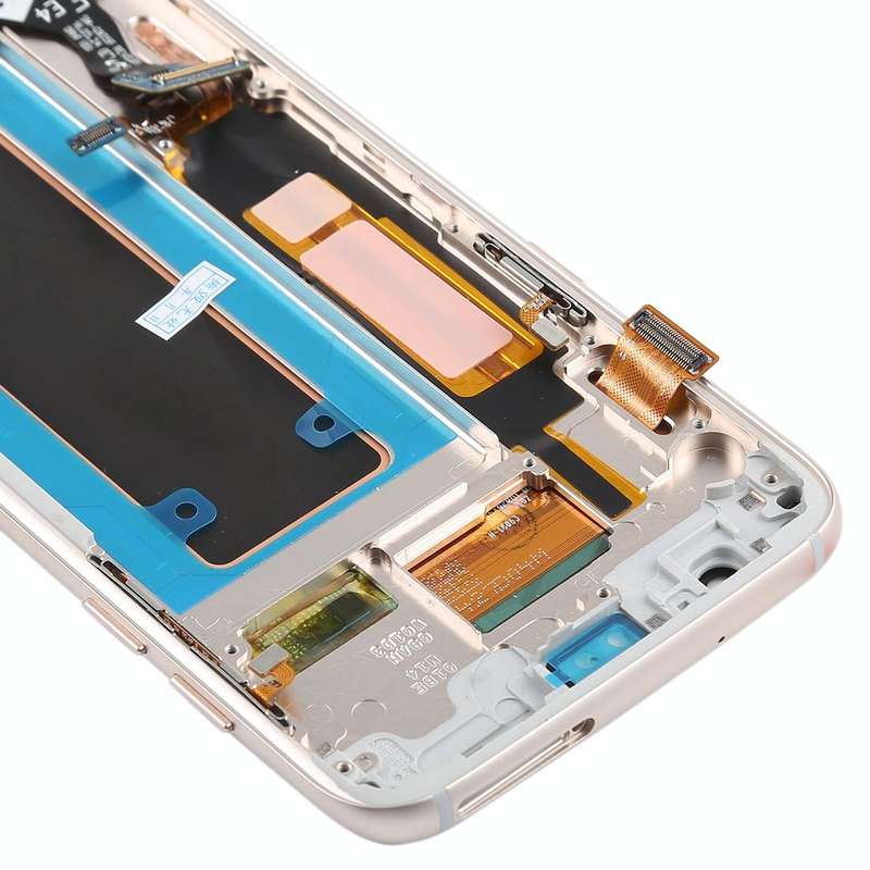 Original Super AMOLED Material LCD Screen and Digitizer Full Assembly(with Frame / Charging Port ...